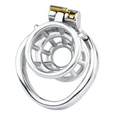 BDStyle Stuck In Chastity Cock Cage With Bent Ring